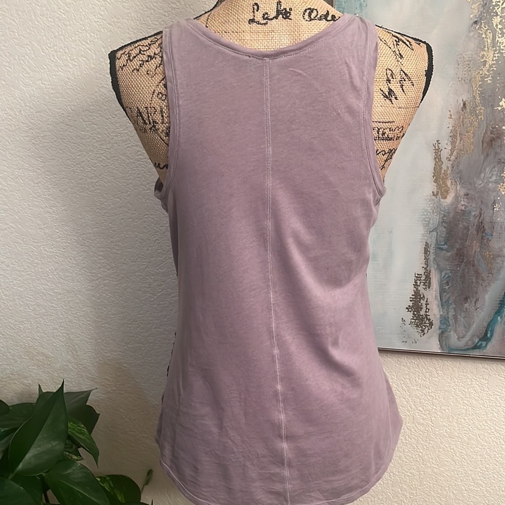 Express Top Silver Sequence Ombre Size M Excellen… - image 5